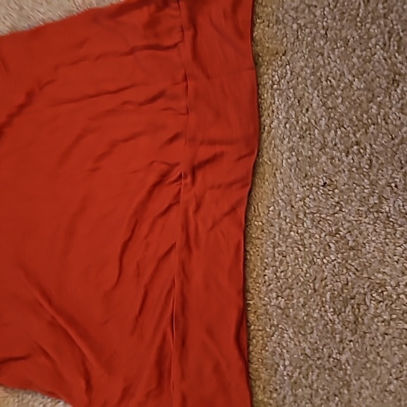 Rust Red Ruched Sleeve Top - Picture 4 of 6